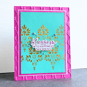 Luxe Damask -  Press & Foil Plate of the Month