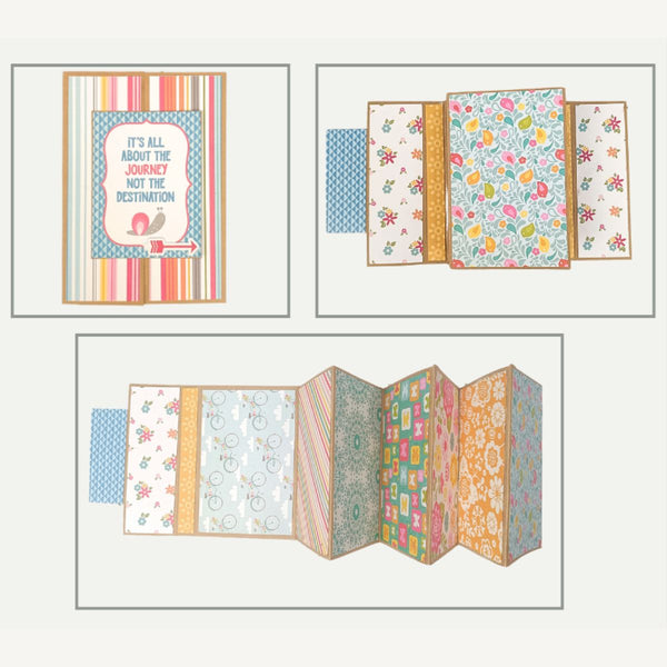 Quick Folio - Accordion - Black, Kraft and White (3 PK)
