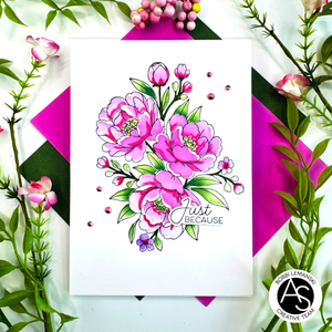 Alex Syberia Designs - Lush Peony Bouquet Press Plate