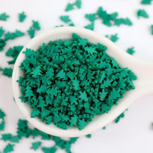 This Calls For Confetti - Green Trees Polymer Clay Confetti Mix In