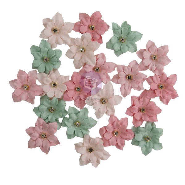 Prima Buttons & Keepsakes by Frank Garcia Delicate Trimmings Dimensional Flowers