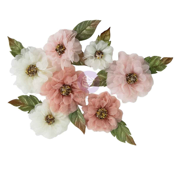 Prima Buttons & Keepsakes by Frank Garcia Sheer Beauties Dimensional Flowers