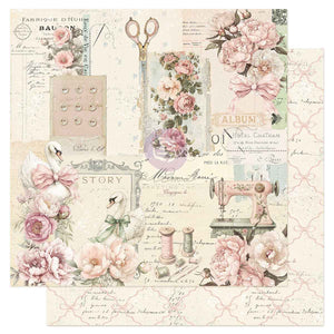 Prima Buttons & Keepsakes by Frank Garcia 12 x 12" Paper Pad