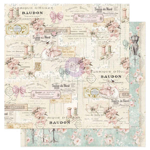 Prima Buttons & Keepsakes by Frank Garcia 12 x 12" Paper Pad