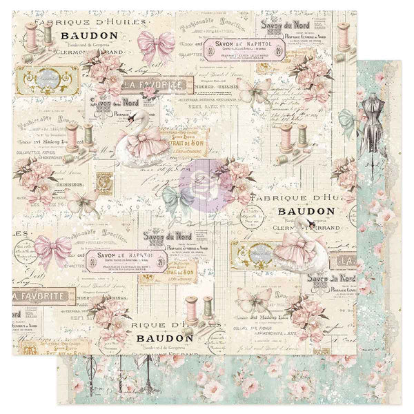 Prima Buttons & Keepsakes by Frank Garcia 12 x 12" Paper Pad