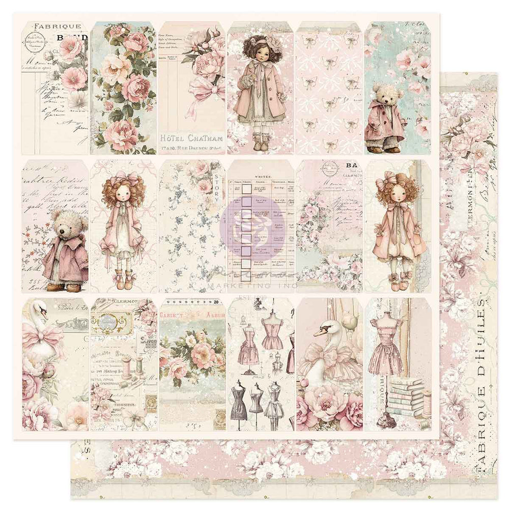 Prima Buttons & Keepsakes by Frank Garcia 12 x 12" Paper Pad