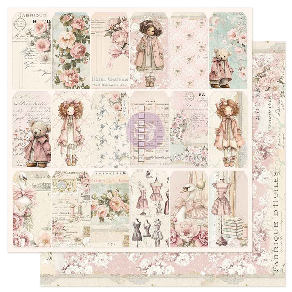 Prima Buttons & Keepsakes by Frank Garcia 12 x 12" Paper Pad