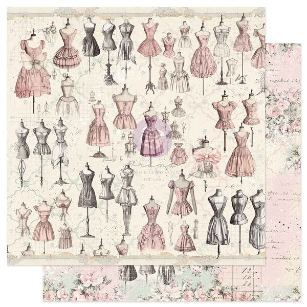 Prima Buttons & Keepsakes by Frank Garcia 12 x 12" Paper Pad