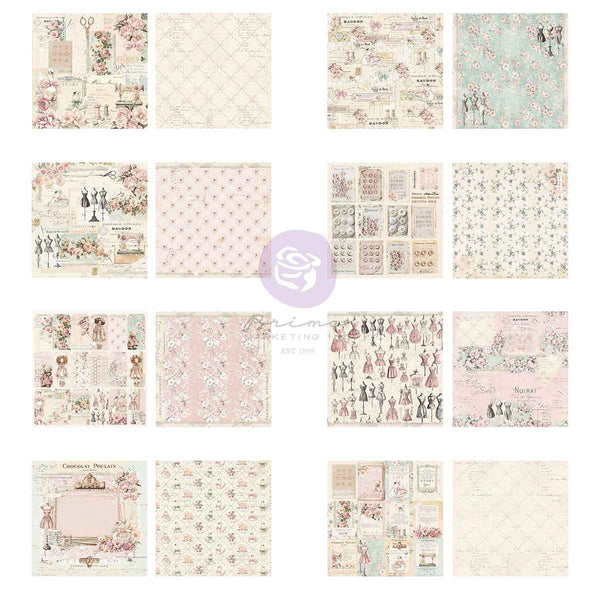 Prima Buttons & Keepsakes by Frank Garcia 6 x 6" Paper Pad