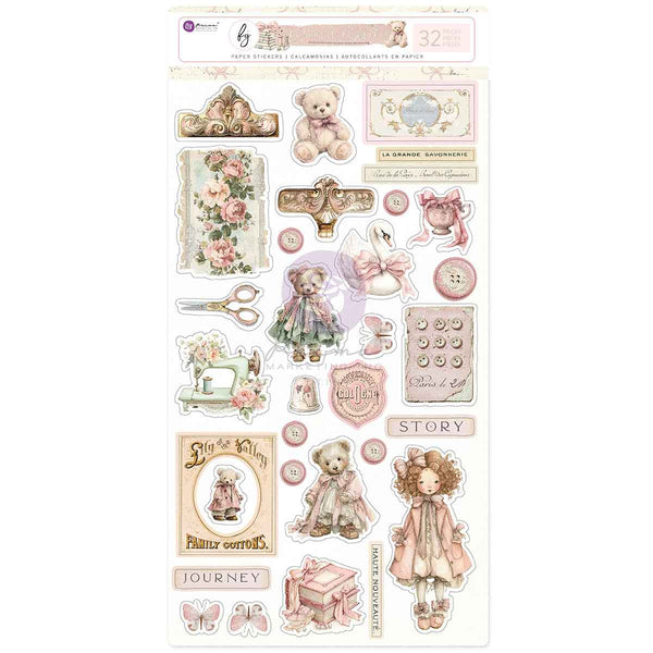 Prima Buttons & Keepsakes by Frank Garcia Stickers