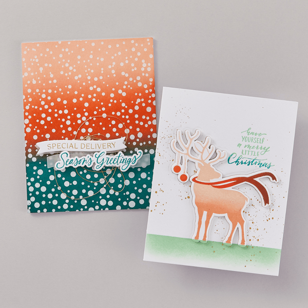Sending Joy Sentiments Press Plate & Die Set
