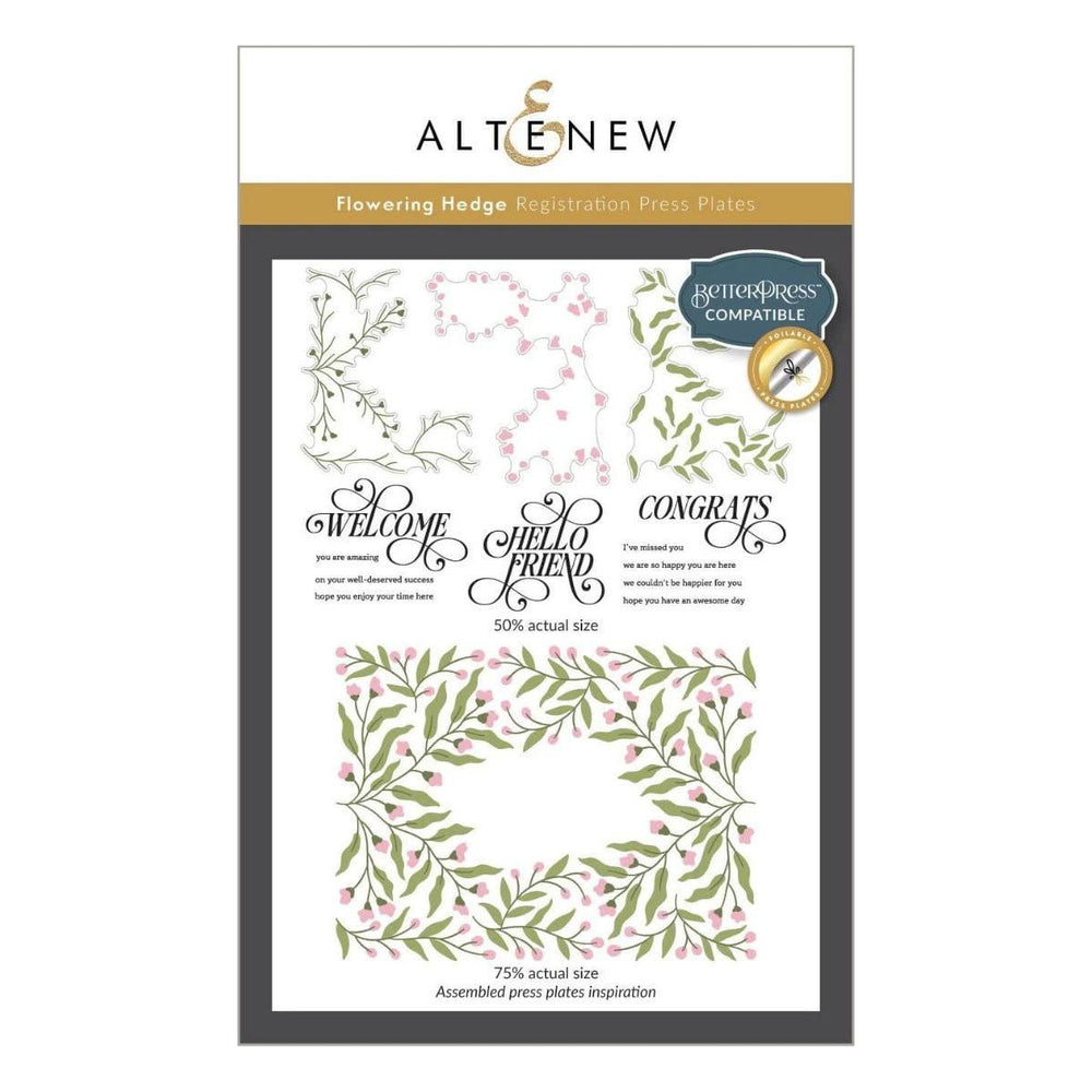 Altenew - Flowering Hedge Registration Press Plates