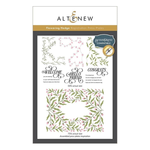 Altenew - Flowering Hedge Registration Press Plates