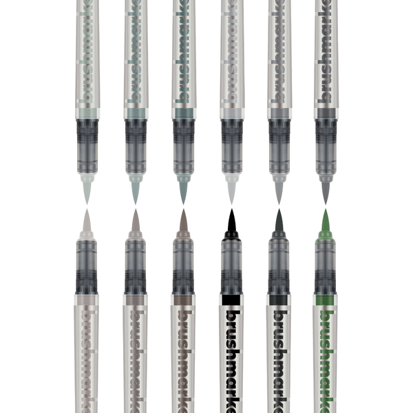 Karin Brushmarker PRO 12pc Grey Set