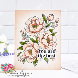 Alex Syberia Designs - Lush Peony Bouquet Press Plate