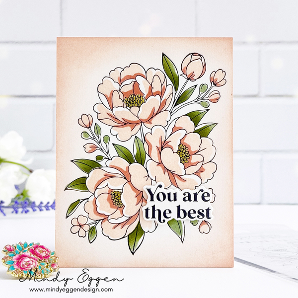 Alex Syberia Designs - Lush Peony Bouquet Press Plate