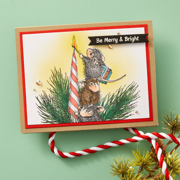 Holiday Glow Cling Rubber Stamp Set
