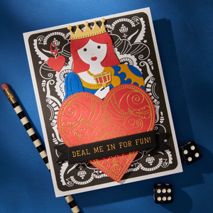 Shuffling Sentiments Press Plate & Die Set by Jaycee Gaspar