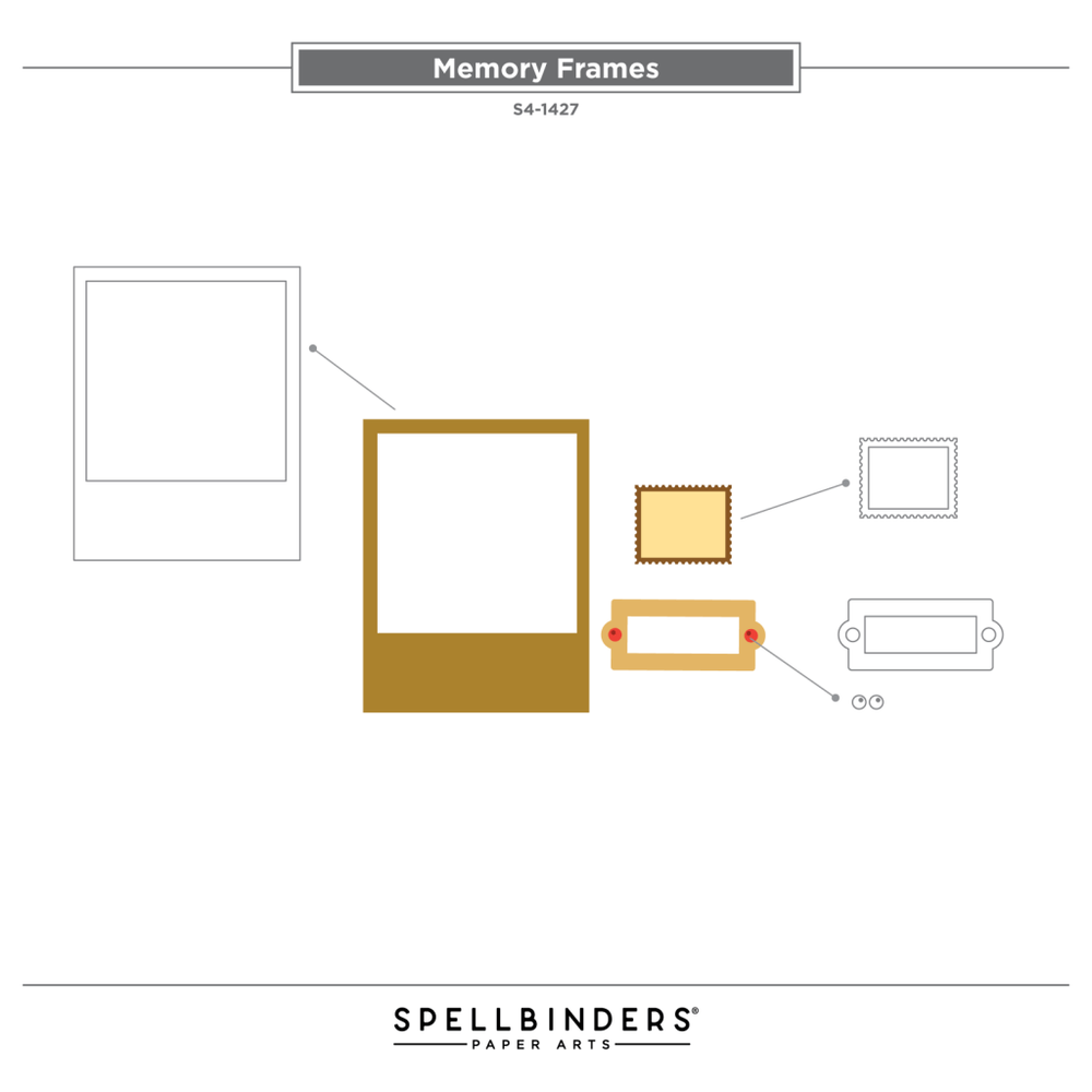 Memory Frames Etched Dies in Collaboration with Simple Stories