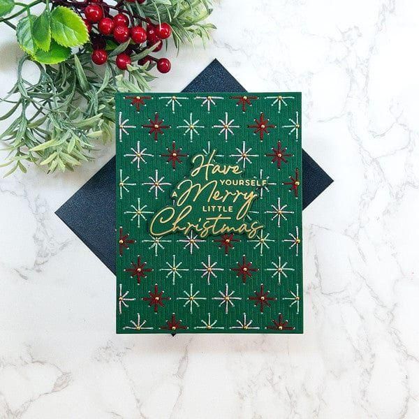 Stitched Starfilled Background Etched Dies from the Stitched Bright Collection