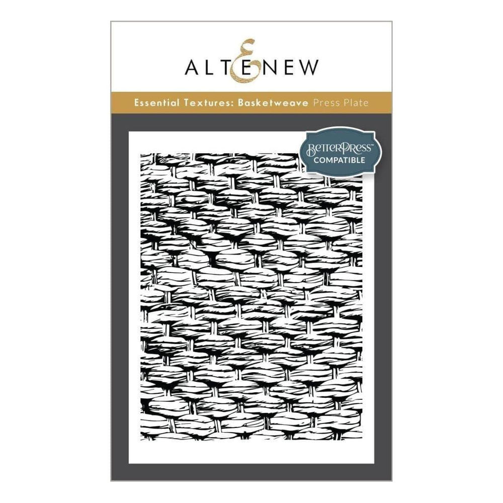 Altenew - Essential Textures: Basketweave Press Plate
