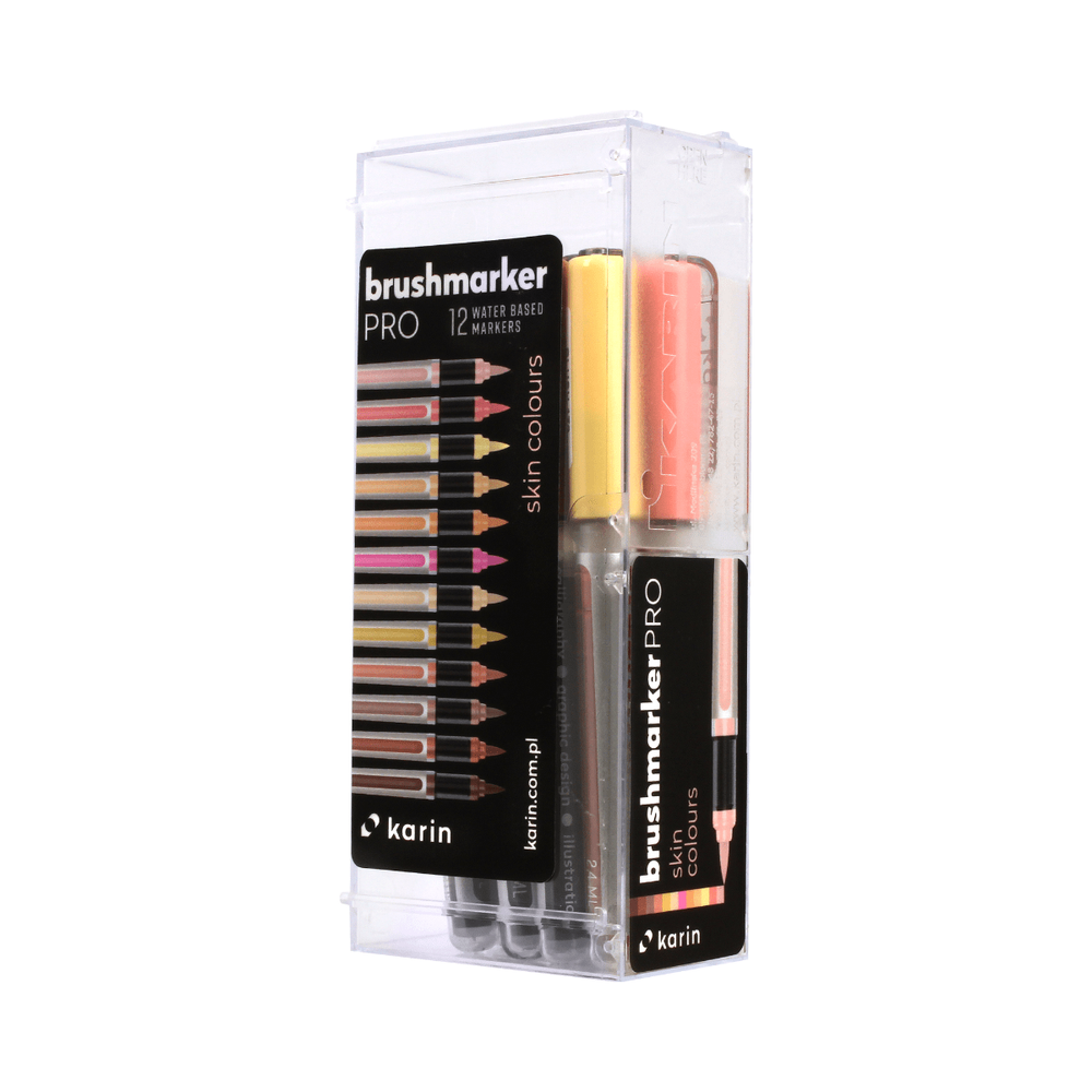 Karin Brushmarker PRO 12pc Skin Colors Set
