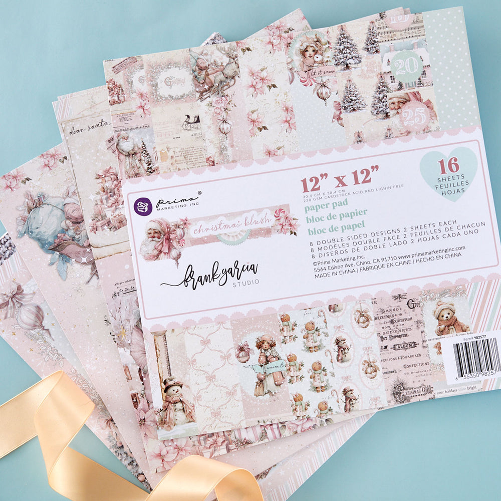 Prima Christmas Blush by Frank Garcia 12 x 12" Paper Pad