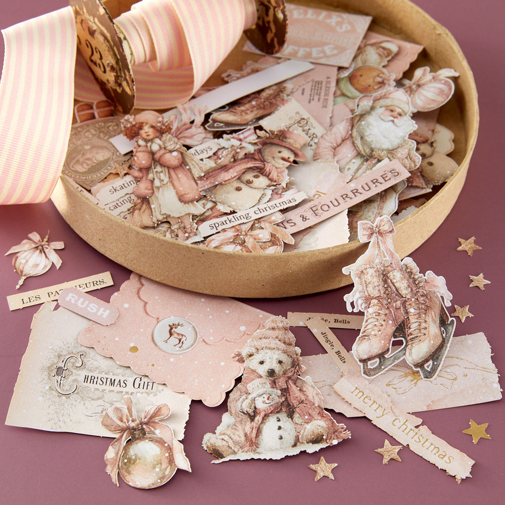 Prima Christmas Blush by Frank Garcia Frosty Memories Ephemera