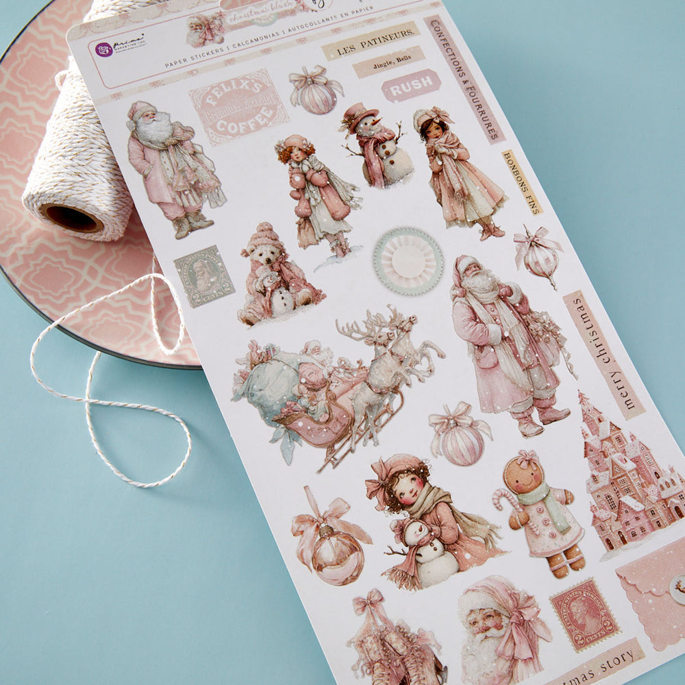 Prima Christmas Blush by Frank Garcia Stickers