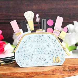 Gorgeous You Makeup Bag Etched Dies