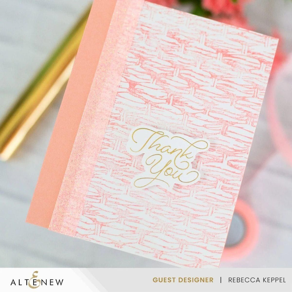 Altenew - Essential Textures: Basketweave Press Plate