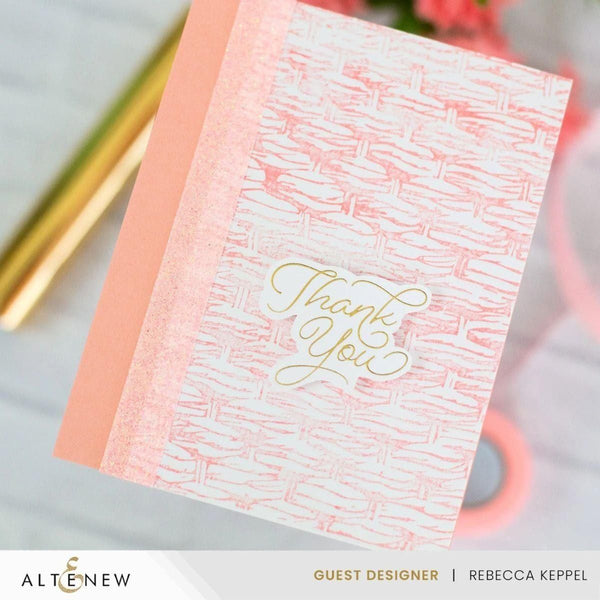 Altenew - Essential Textures: Basketweave Press Plate