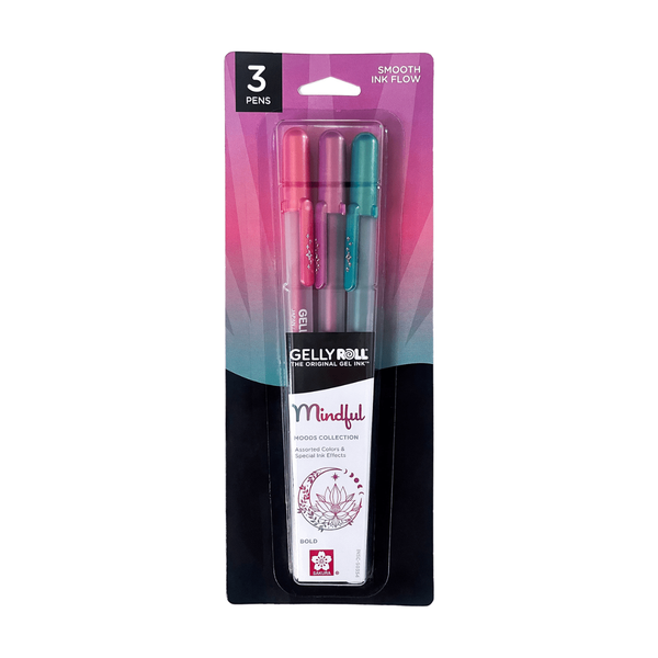 Sakura Gelly Roll Moods - Mindful (Lavender Gold Shadow, Pink Gold Shadow, Green Gold Shadow)