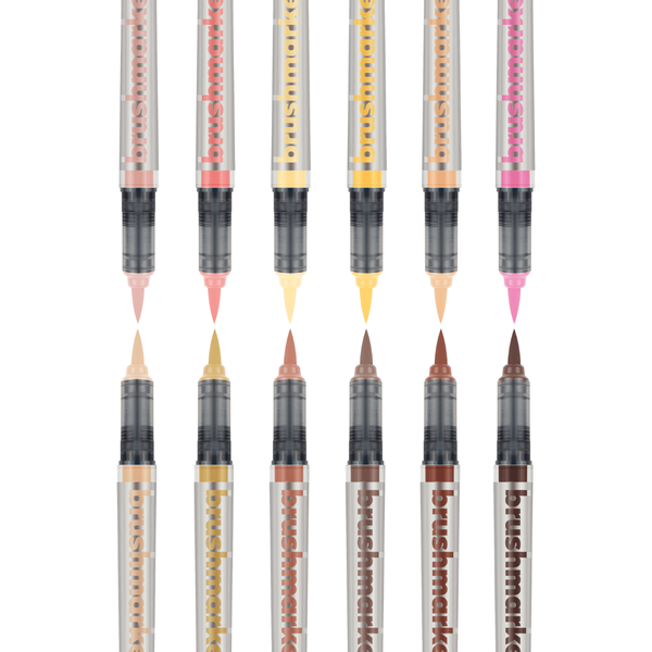Karin Brushmarker PRO 12pc Skin Colors Set
