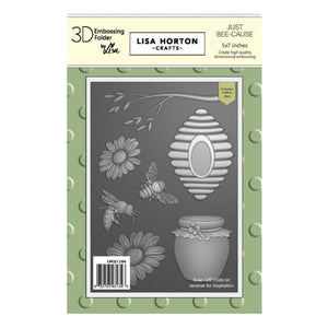 Lisa Horton Crafts - Just Bee-cause Embossing Folder 5" x 7" with Dies