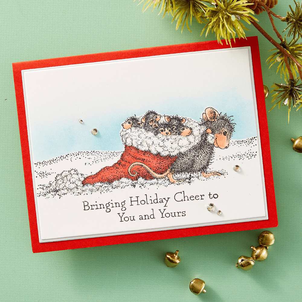Christmas Friends Cling Rubber Stamp Set