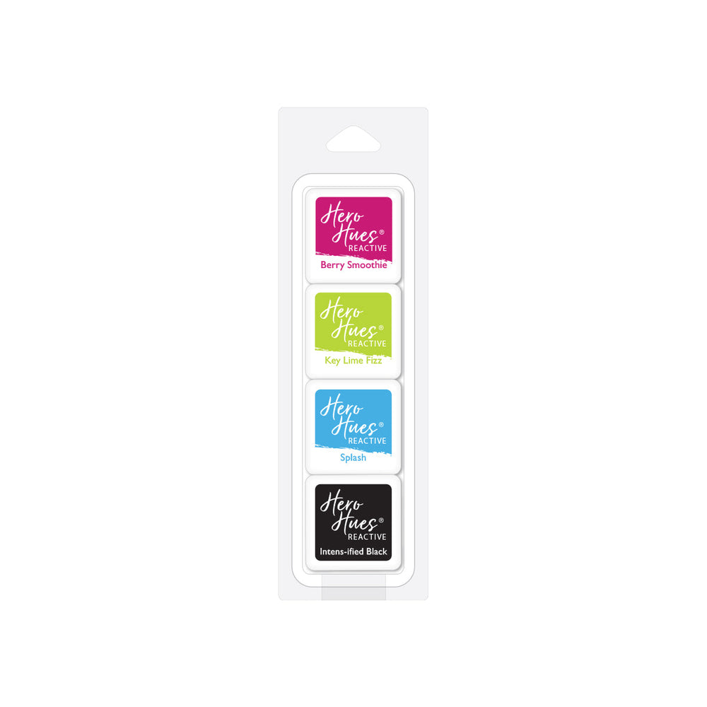 Hero Hues Reactive Ink Pad Cubes - Vivid Palette
