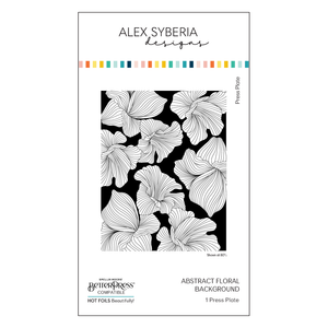 Alex Syberia Designs - Abstract Floral Background Press Plate