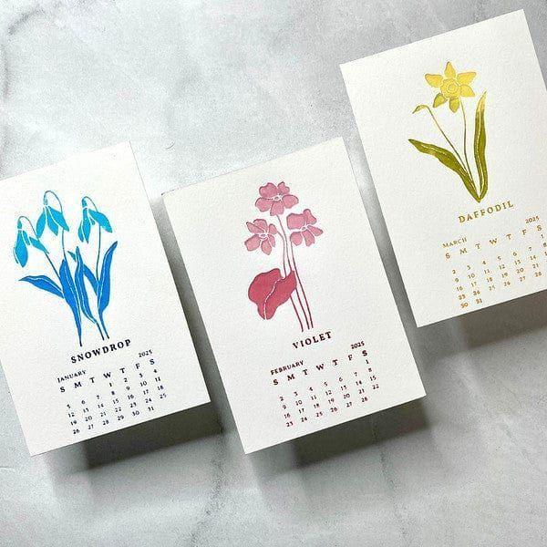 2025 DIY Calendar Press Plates from the Florals Through the Year Collection