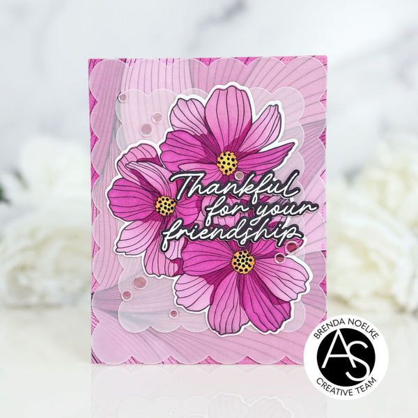 Minimalist Flowers Press Plate & Die Set by Alex Syberia Designs