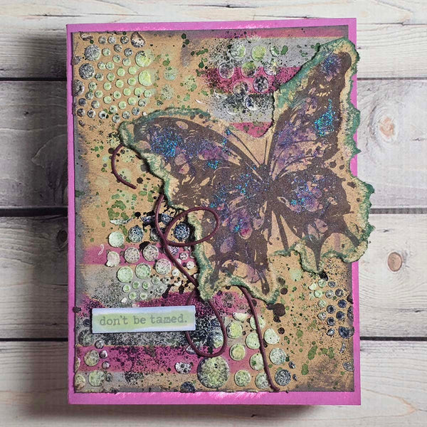 Tattered Stripes Stencils