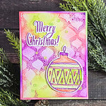 Starry Merry Christmas Registration Press Plate & Die Set by Dina Wakley