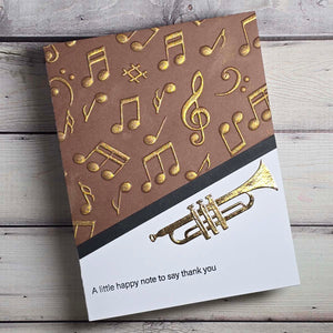 Musical Notes 3D Embossing Folder by Bibi Cameron