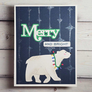 Merry Sentiments Clear Stamp & Die Set by Lisa Horton