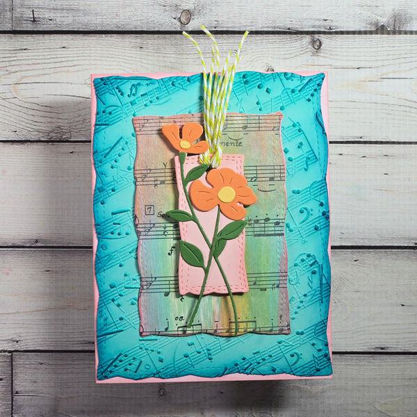 Playful Stitched Panels Etched Dies