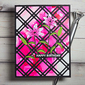 Decorative Lattice Etched Dies by Lisa Horton