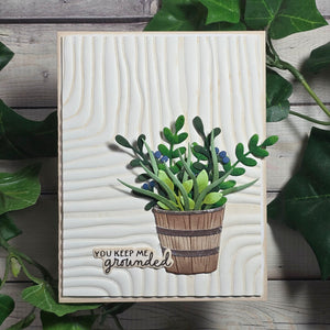 Garden Planter Etched Dies by Lisa Horton
