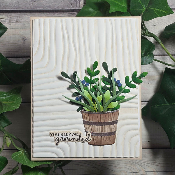 Garden Planter Etched Dies by Lisa Horton