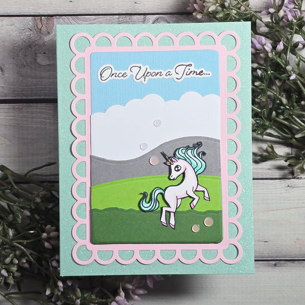 Classic Mouse Wedding Sentiments Press + Foil Plate & Die Set