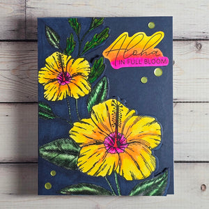 Hibiscus Bloom - Press & Foil Plate of the Month